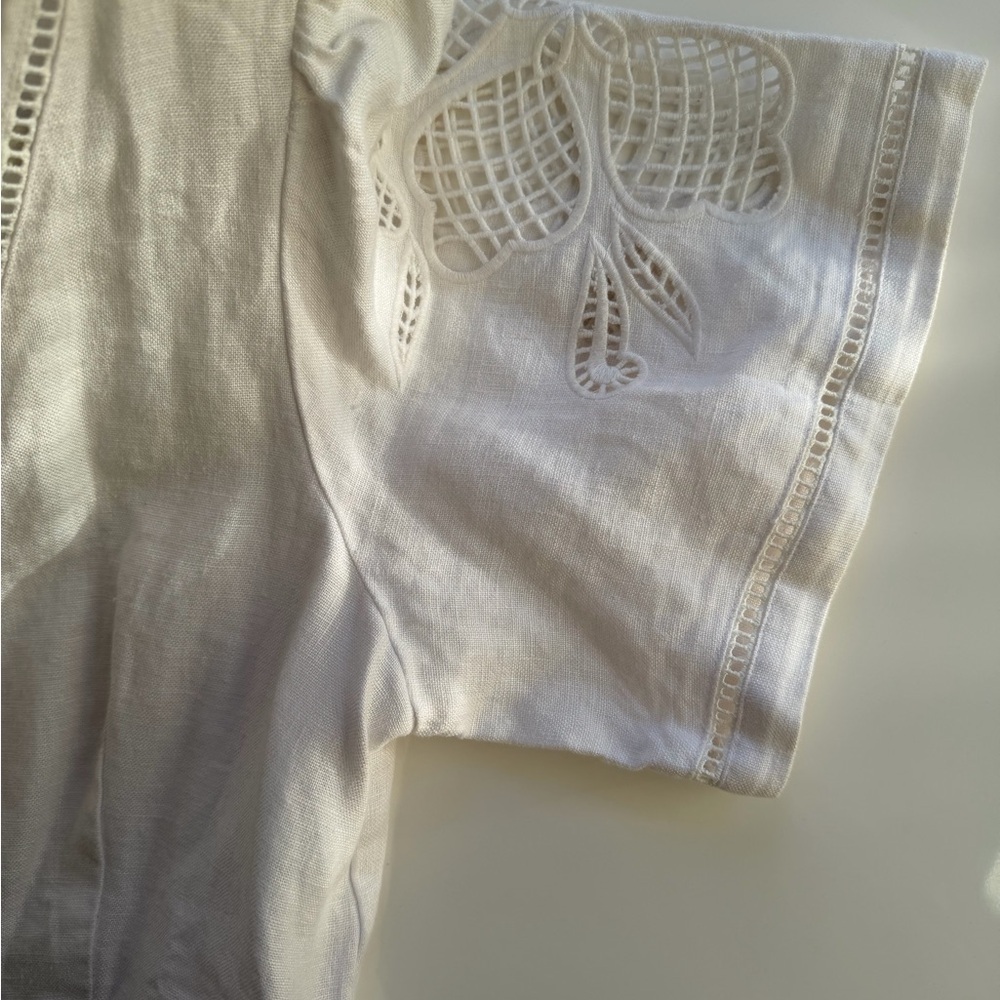 Madewell Cassie White Linen Dress - Picture 12 of 15